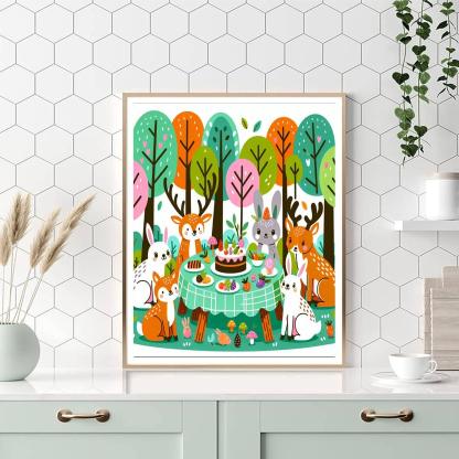 Enchanted Woodland Party Paint By Numbers Kits