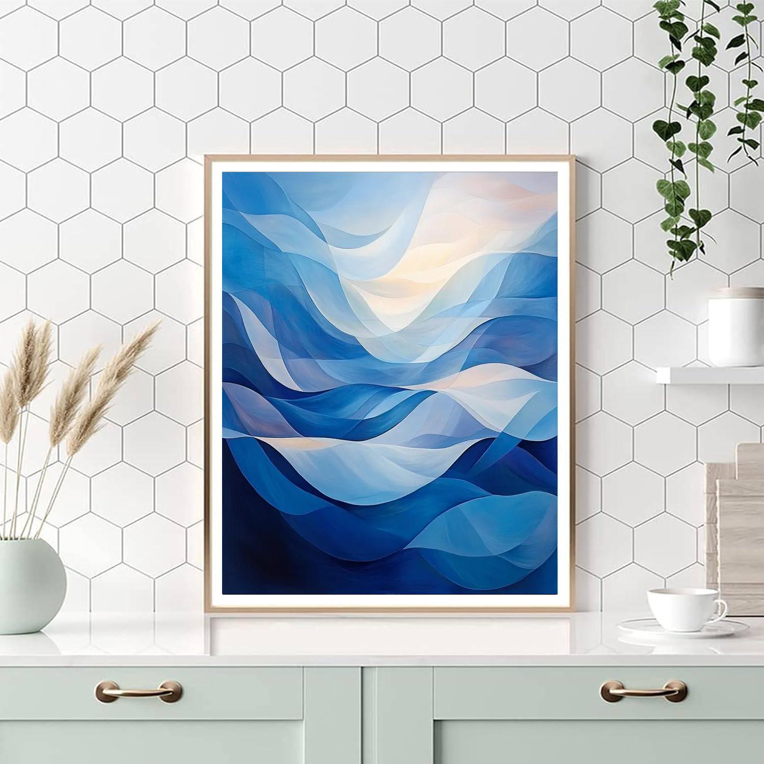 Michelangelo Inspired Cosmic Breeze  Painting Number Kit