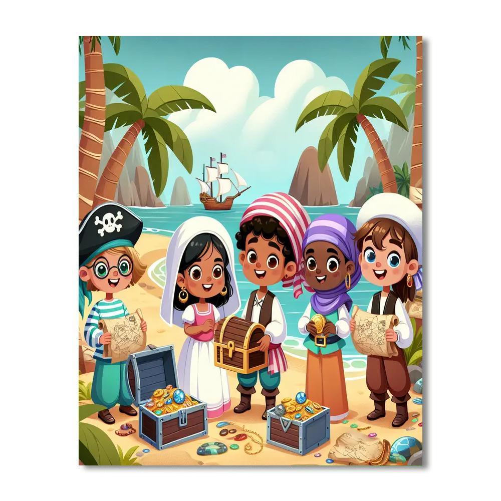 Secret Pirate Cove Painting By Numbers Kit