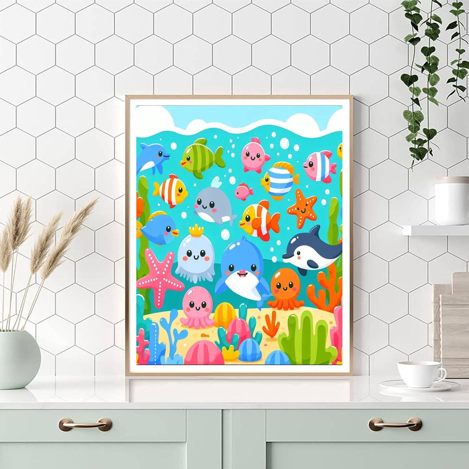 Charming Underwater Wonderland Paint By Numbers Kits