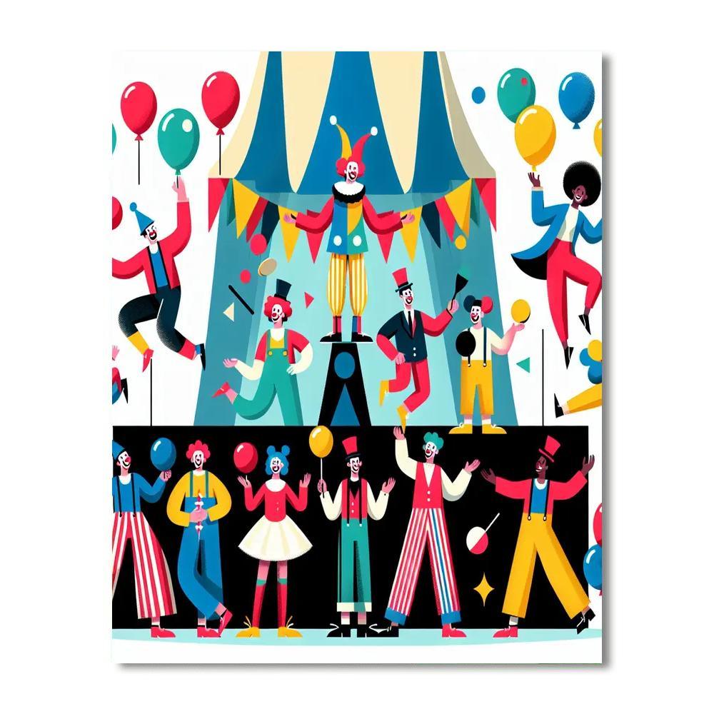 Circus Fun Extravaganza Paint By Number