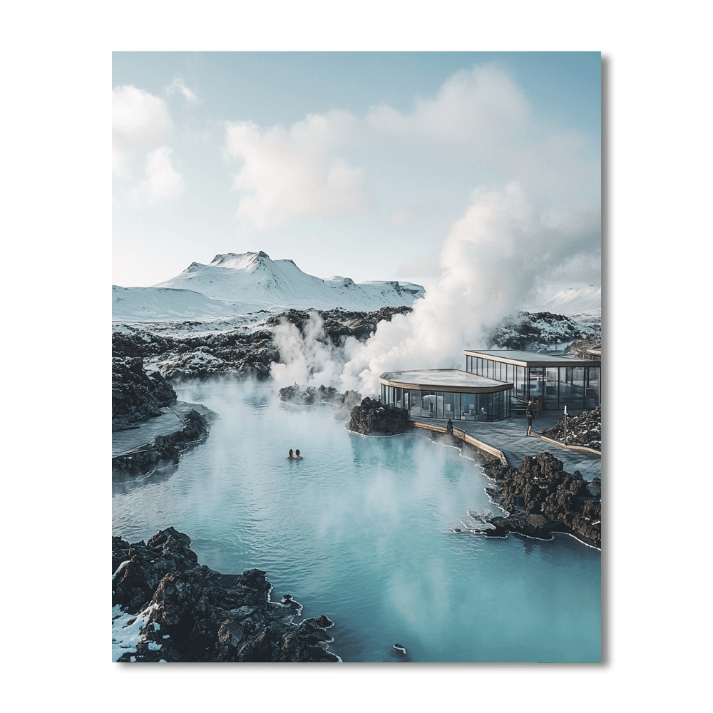 Blue Lagoon - Reykjavik Paint By Numbers Kits