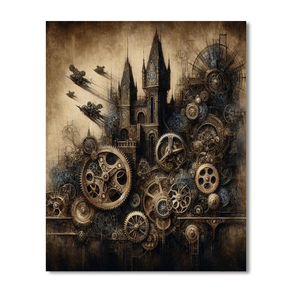 Gothic Steampunk Marvel Paint By Numbers