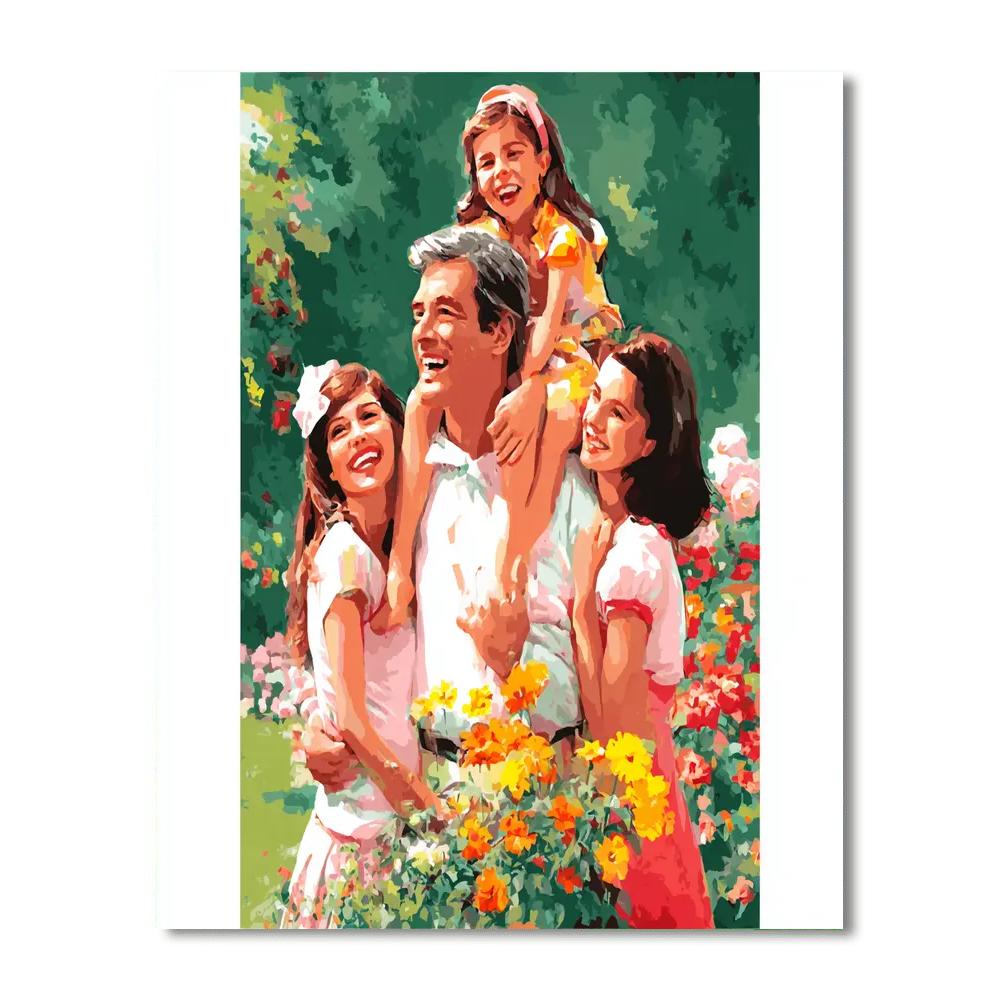 Shared Laughter In The Garden DIY Paint By Numbers