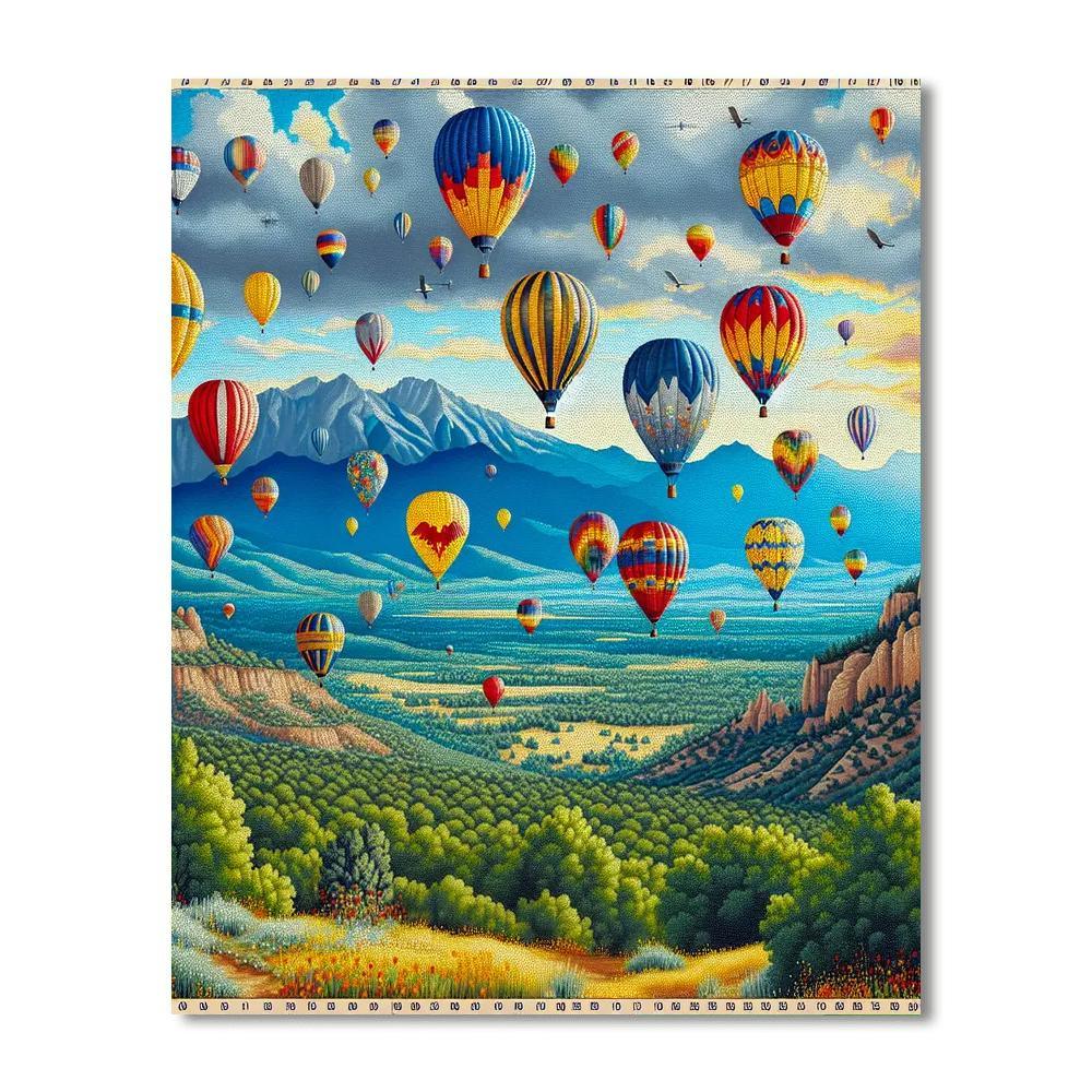 Albuquerque Balloon Fiesta - New Mexico, Usa Paint By Numbers
