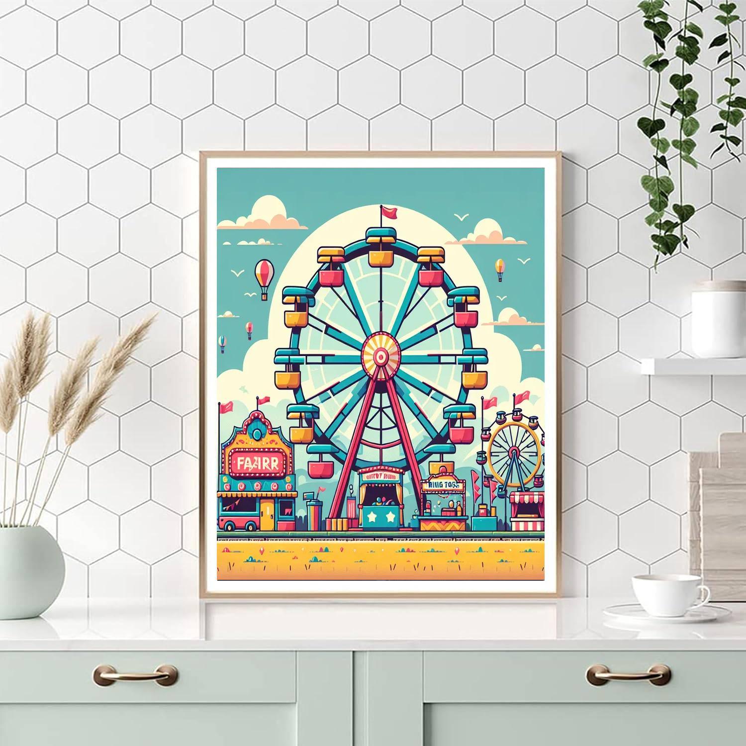 Charming Country Fair Paint By Numbers