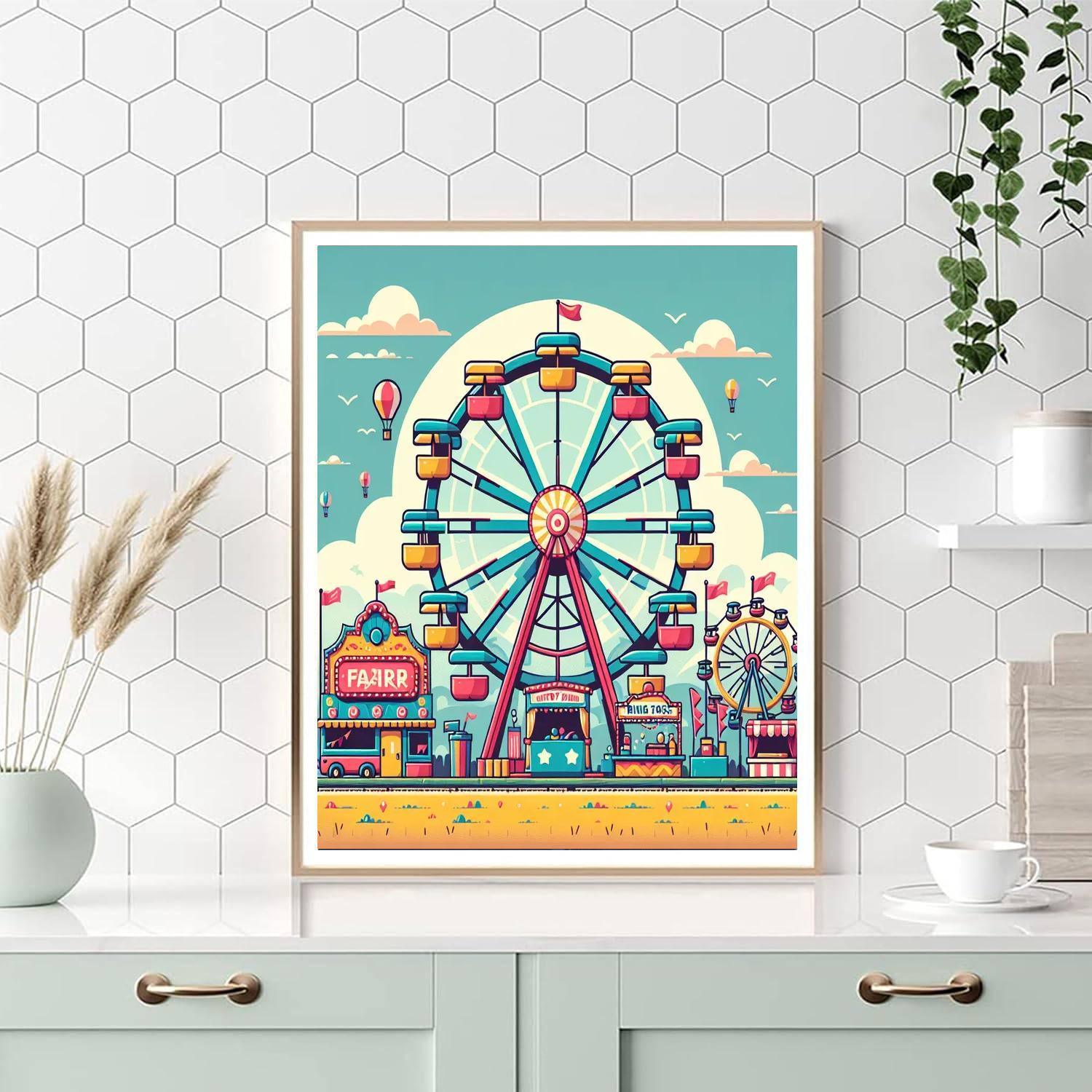 Charming Country Fair Paint By Numbers