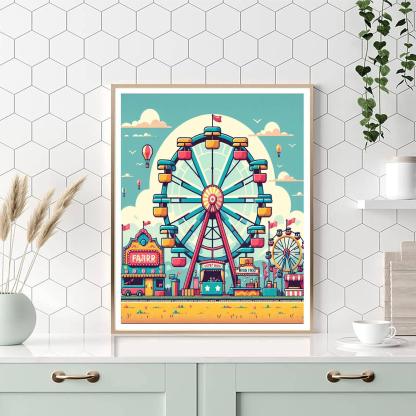 Charming Country Fair Paint By Numbers