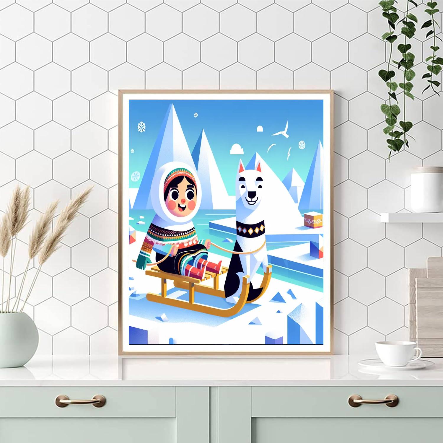 Arctic Adventure Journey Painting Number Kit
