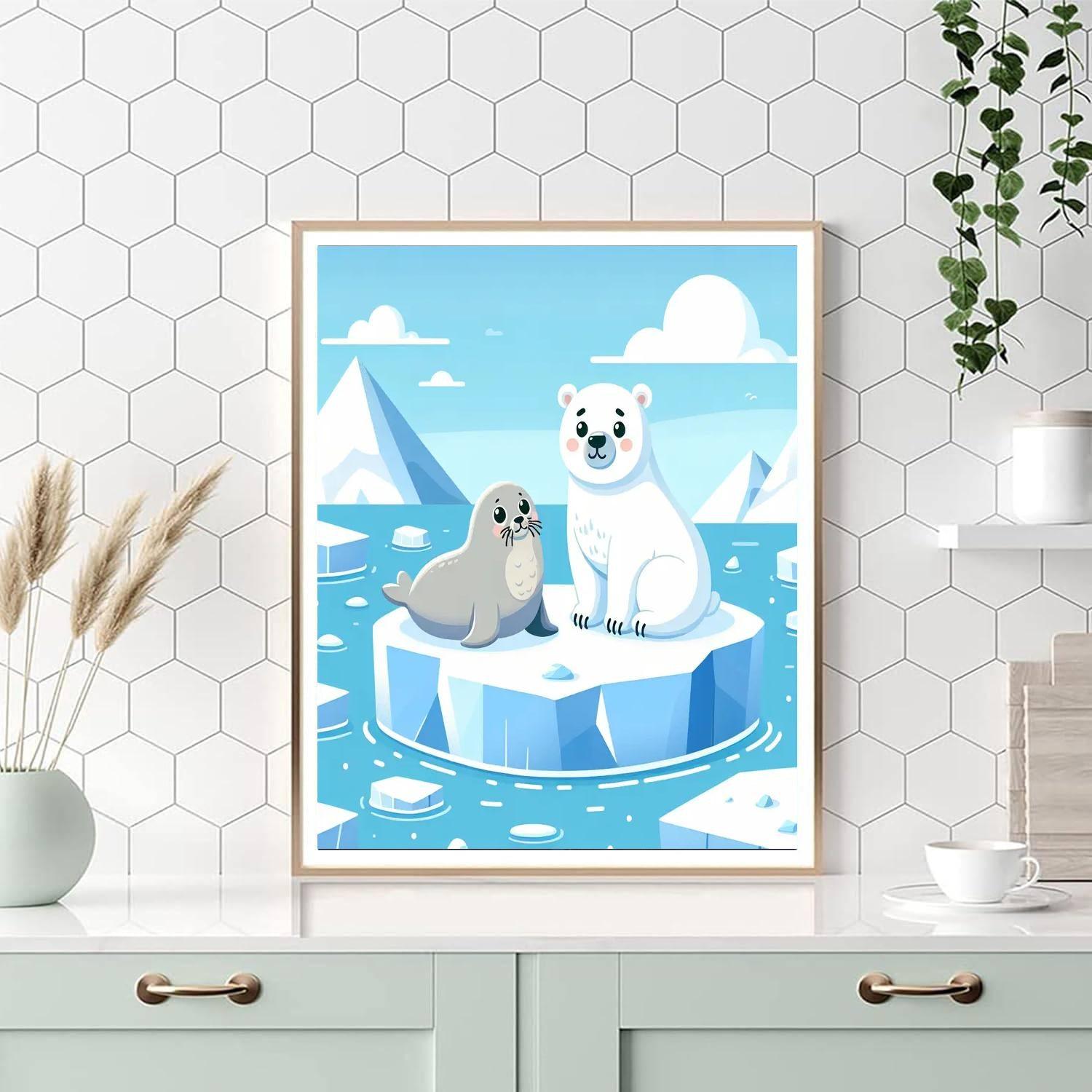 Winter Arctic Expedition Paint By Numbers Art