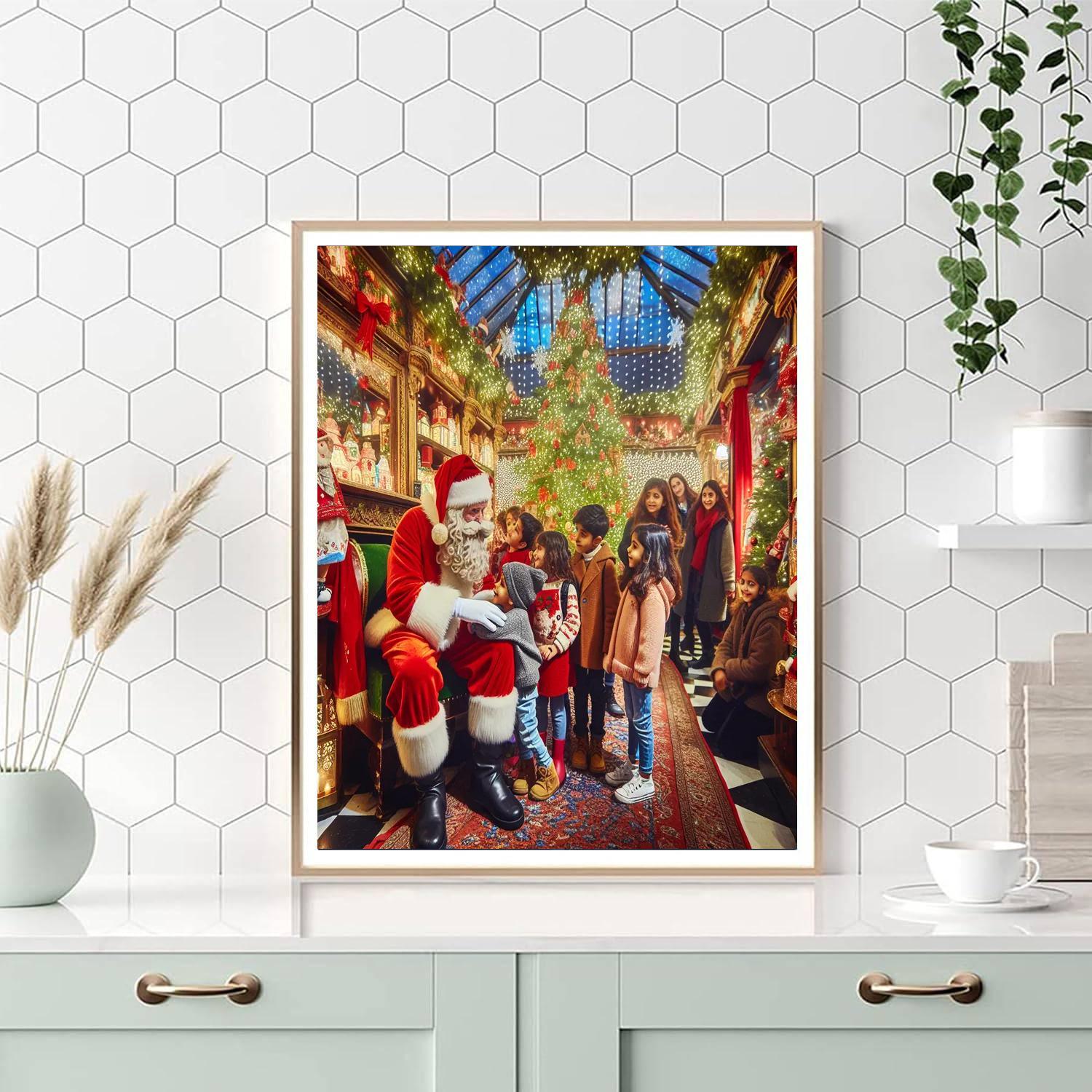 Harrods Christmas Grotto Painting By Numbers Kit