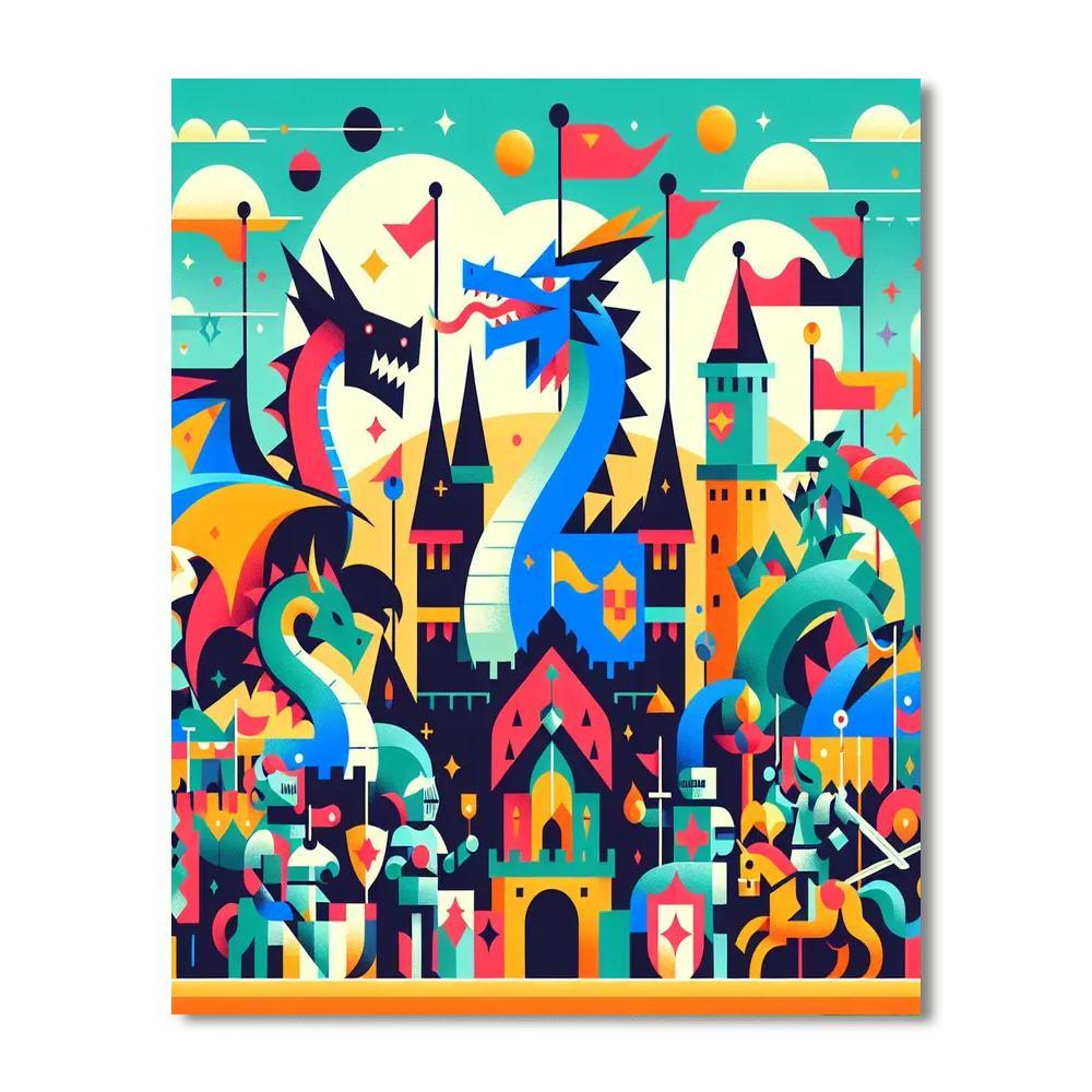 Royal Dragon Festival Paint By Color