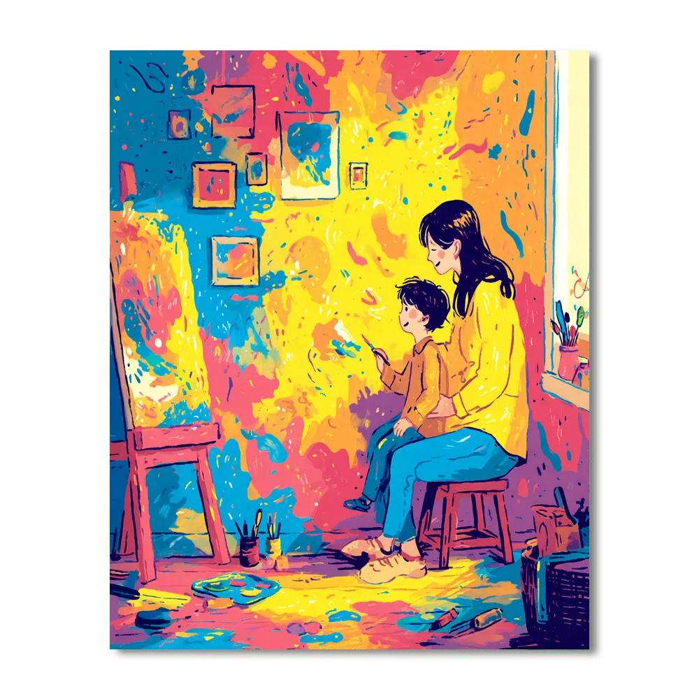 A Day Of Art And Joy DIY Paint By Numbers