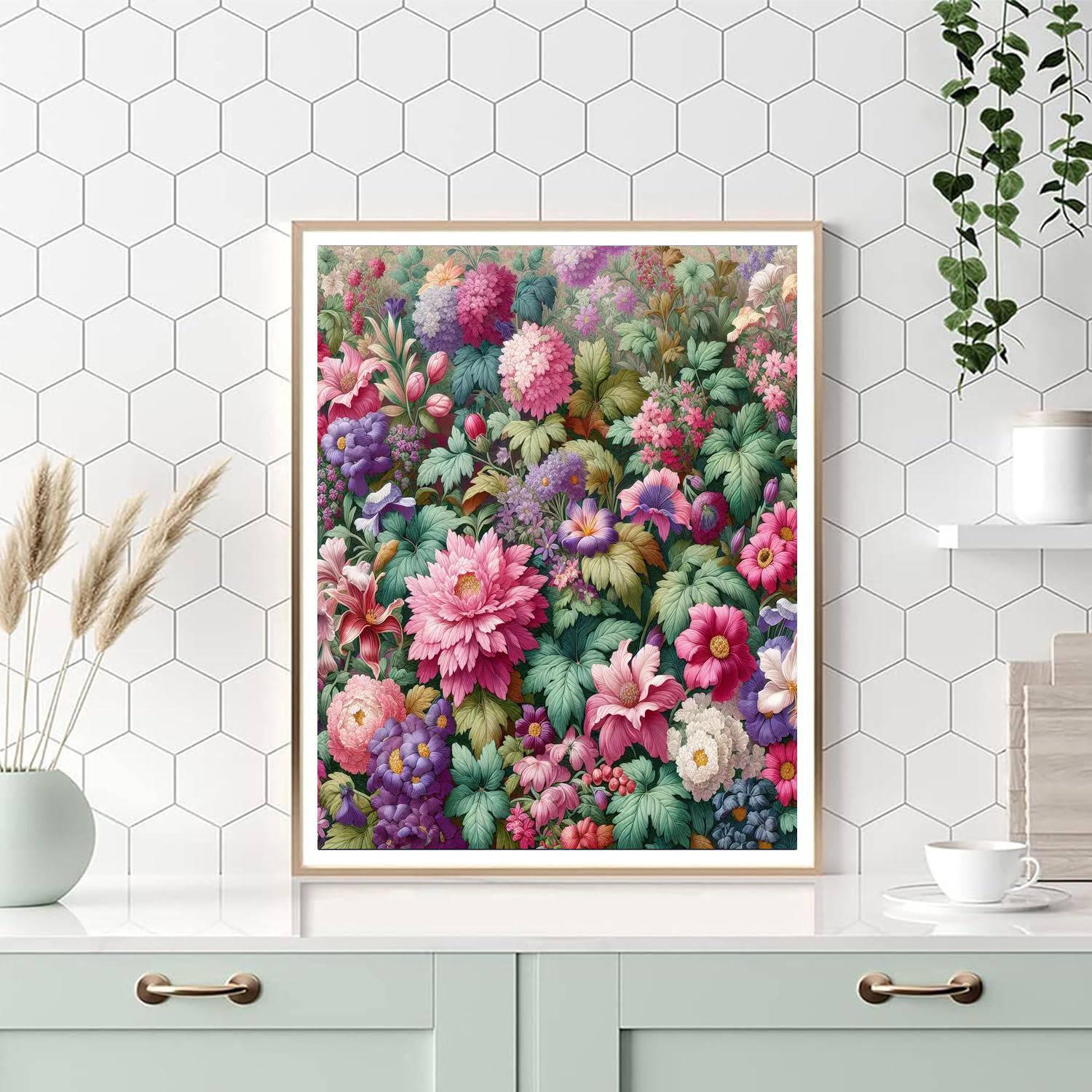 Enchanted Floral Tapestry Paint By Numbers
