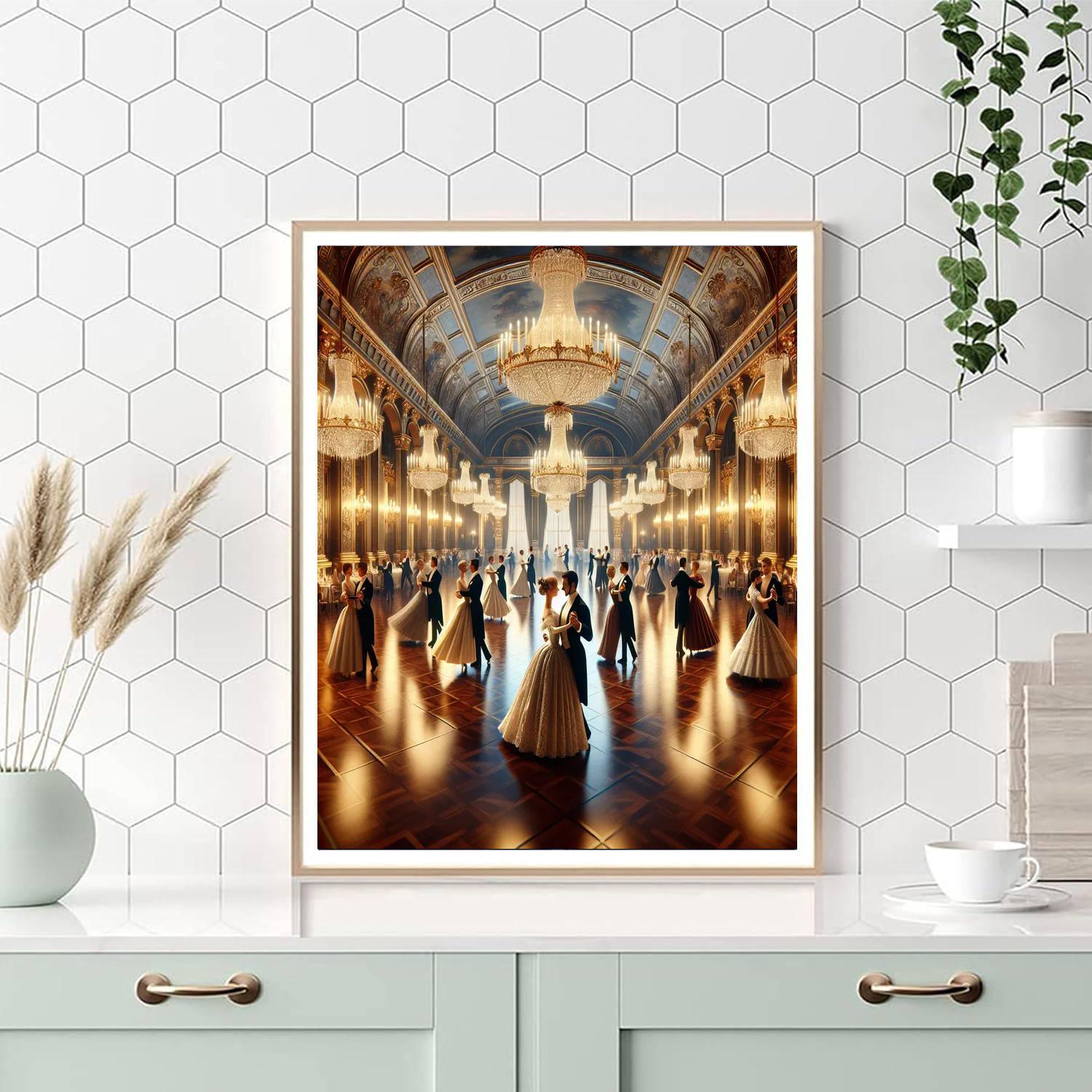 Waltz Ball - Vienna, Austria Painting Number Kit