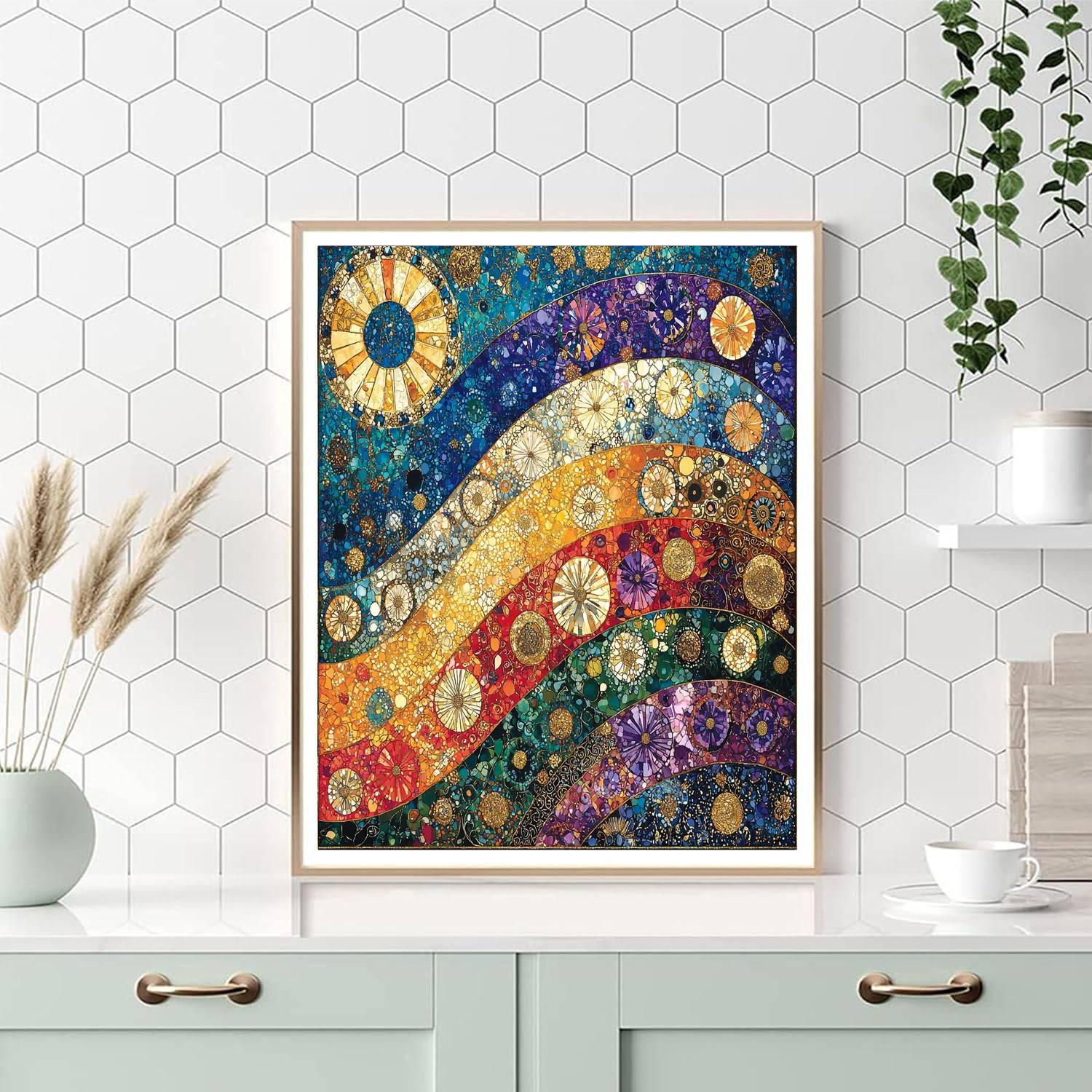 Gustav Klimt Inspired Gilded Patterns  Paint By Numbers Kits