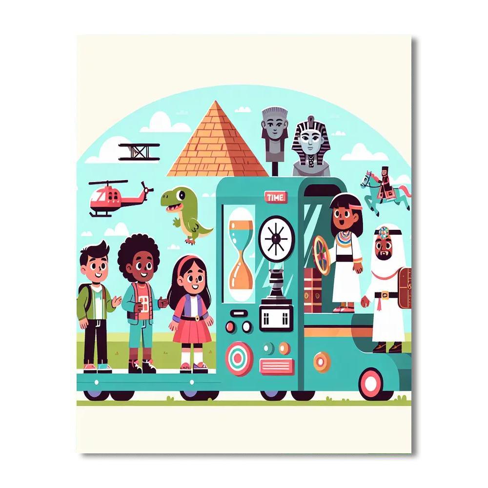 Time Machine Travelers Painting By Numbers Kit
