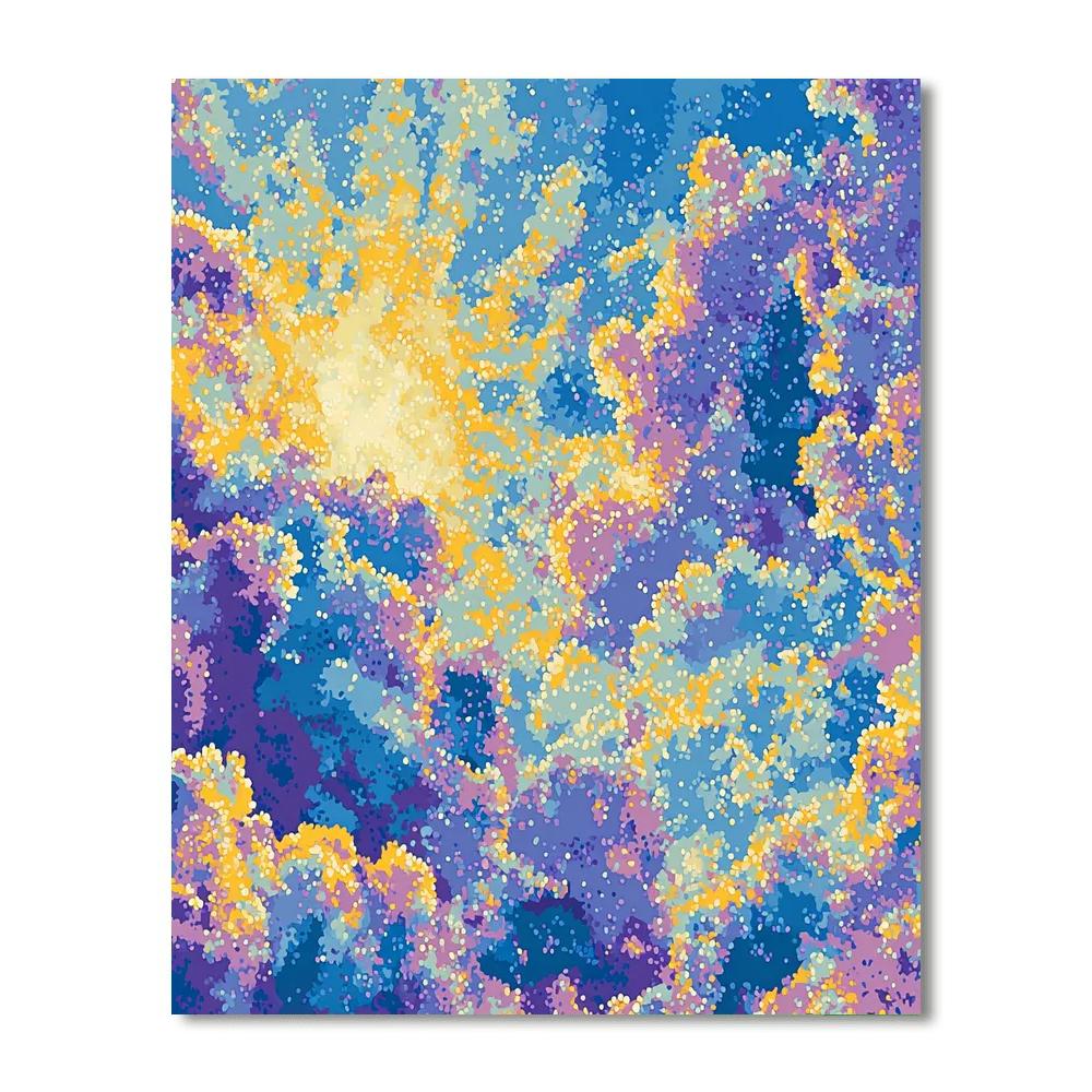 Georges Seurat Inspired Whimsical Sky  Paint By Numbers Art