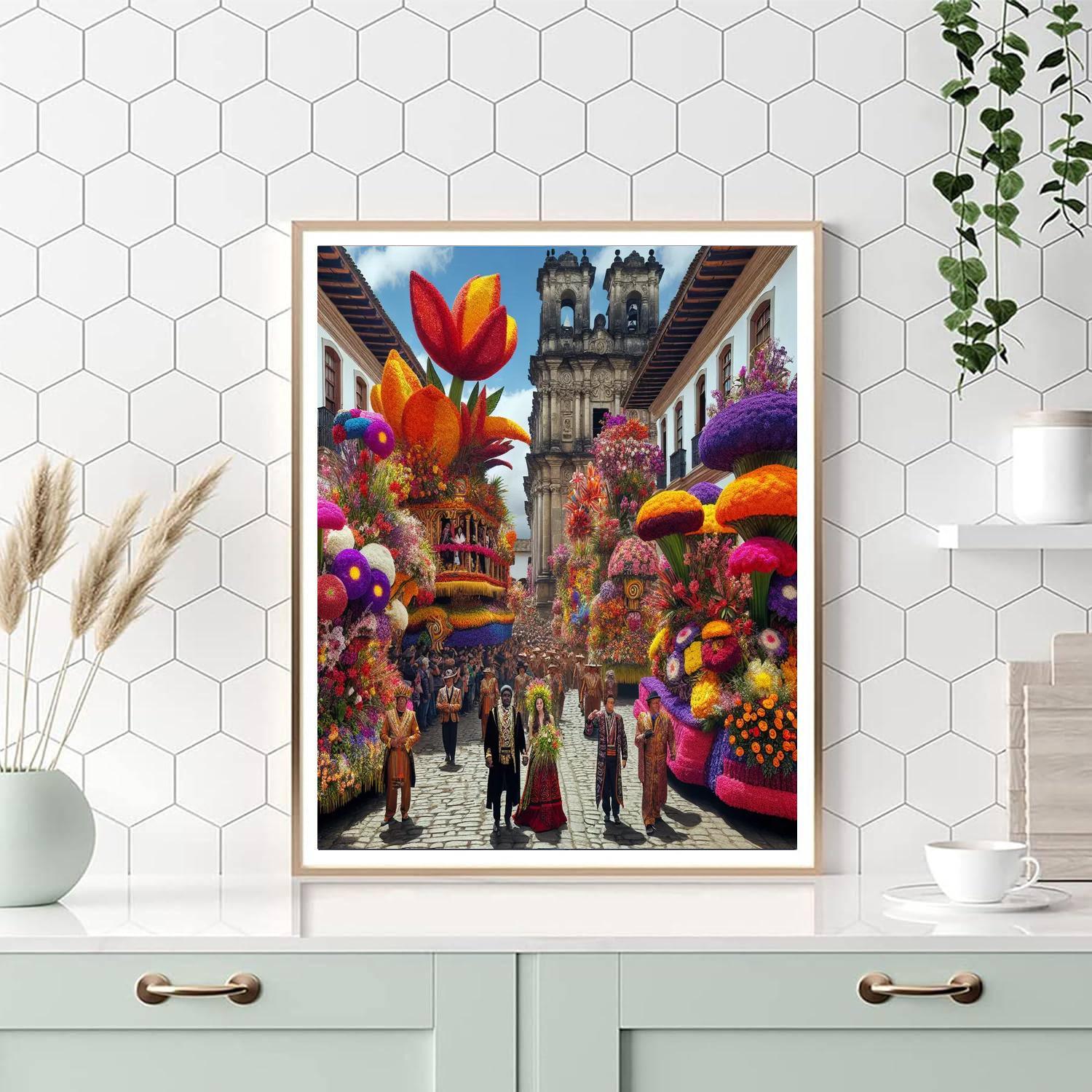 Flower Festival - Guatemala Paint By Color