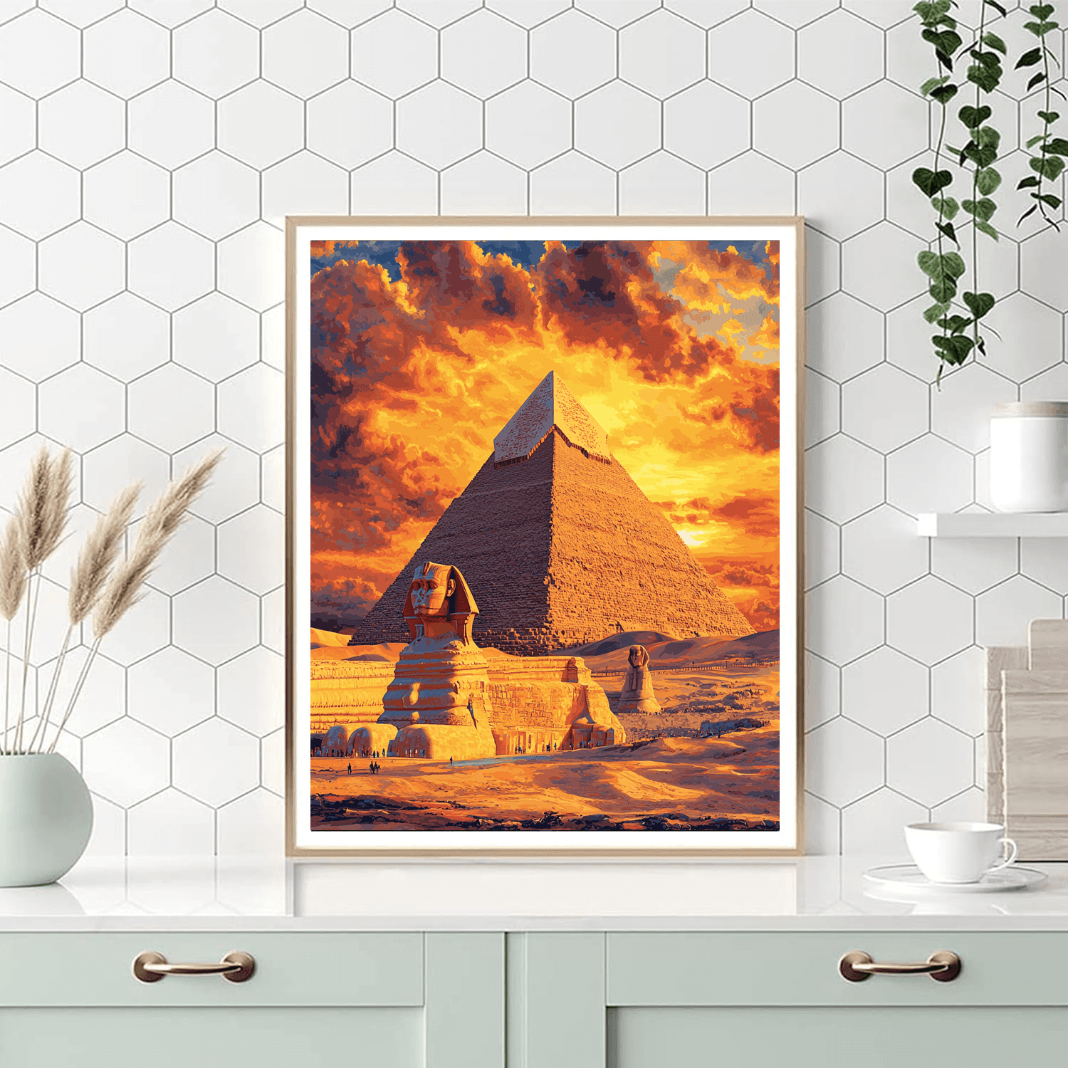 Pyramid Of Giza Paint By Color