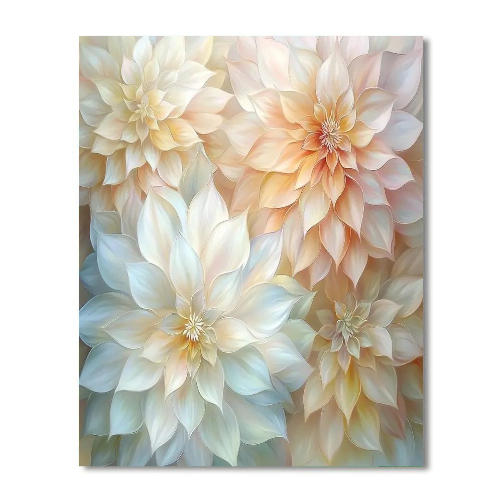 Leonardo Da Vinci Inspired Petals Of Time  Paint By Numbers