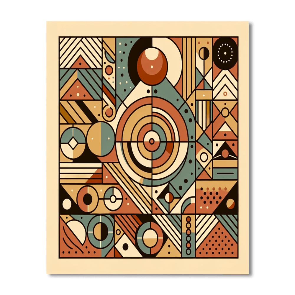 Bohemian Geometric Wonder Paint By Color