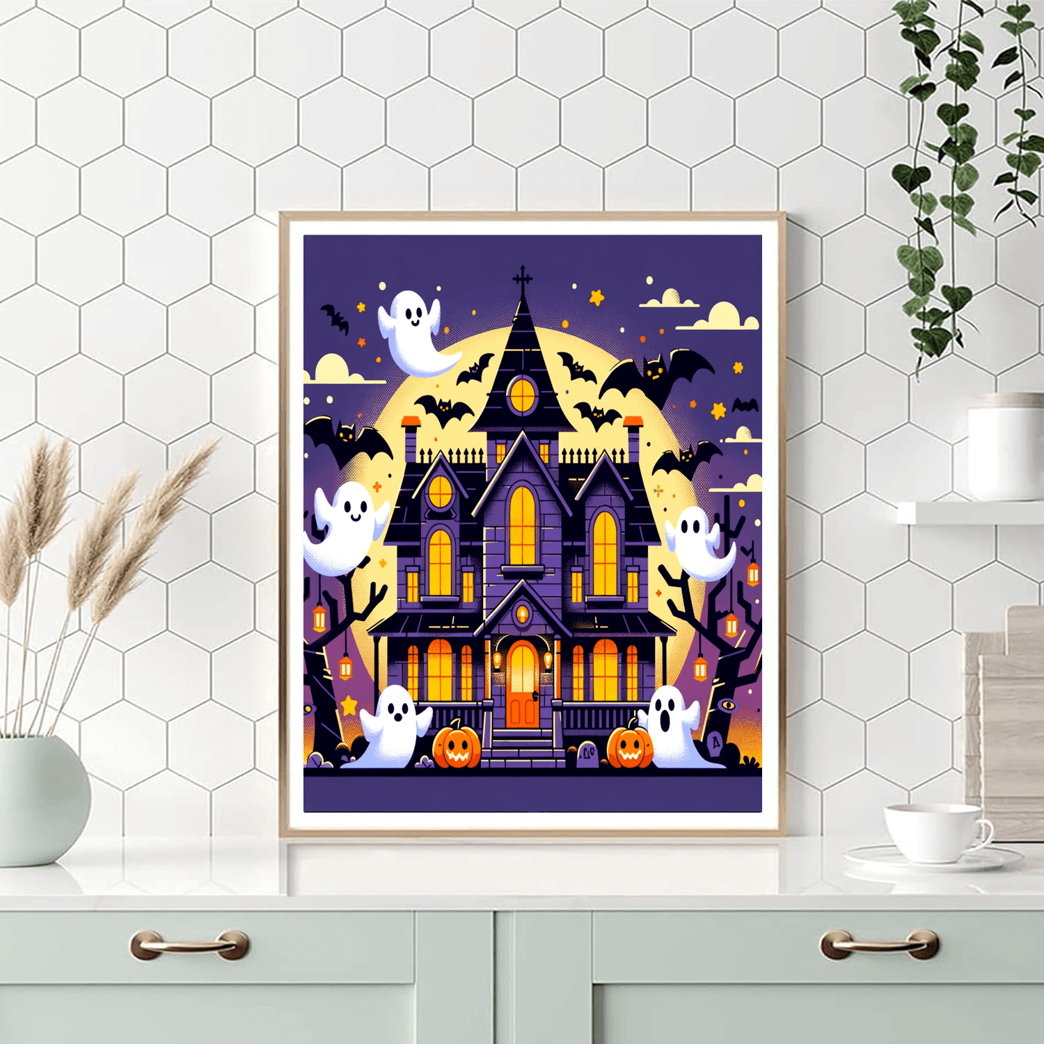 Spooky Haunted House Paint By Color