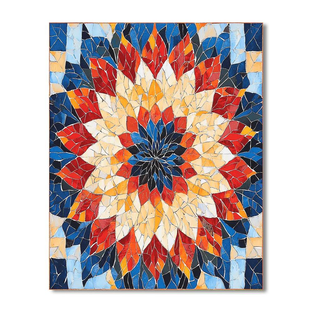 Leonardo Da Vinci Inspired Mosaic Of Colors  Paint By Numbers