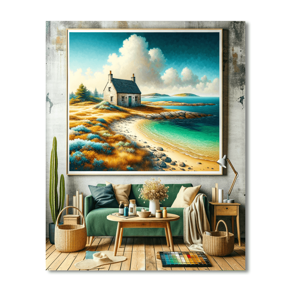 Rustic Coastal Cottage Paint By Color