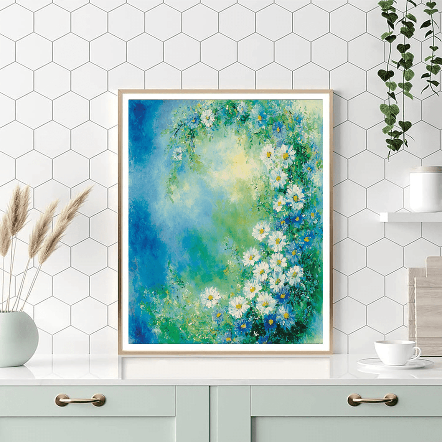Marc Chagall Inspired Ethereal Daisies  Paint By Numbers Art