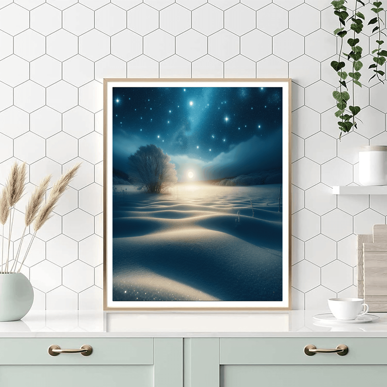 Starlit Winter Nights Paint By Numbers