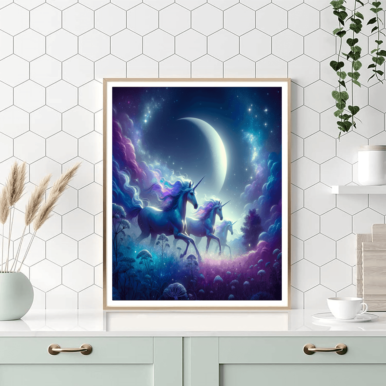 Enchanted Unicorn Realm DIY Paint By Numbers