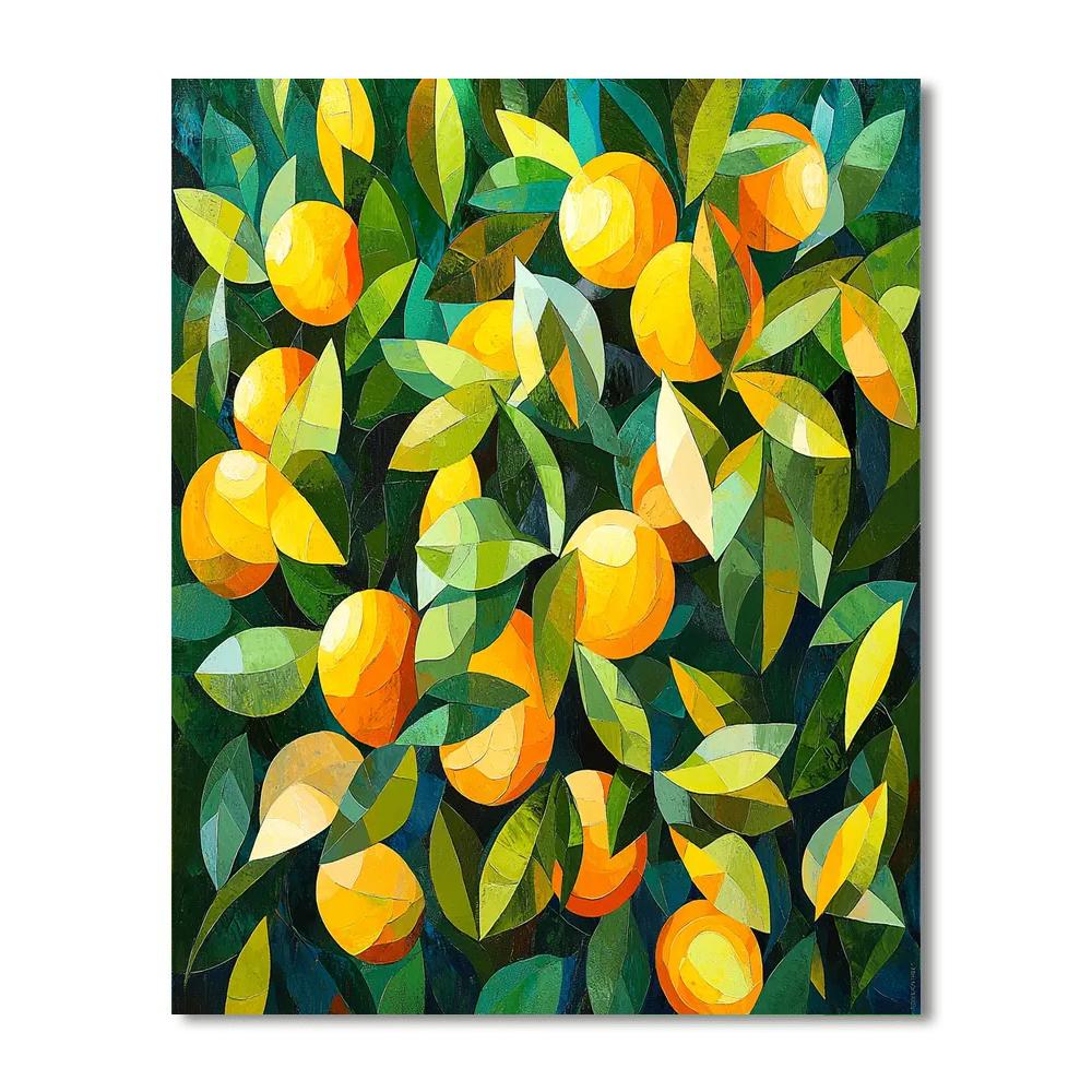 Paul Cézanne Inspired Ethereal Citrus Grove  Paint By Numbers Kits