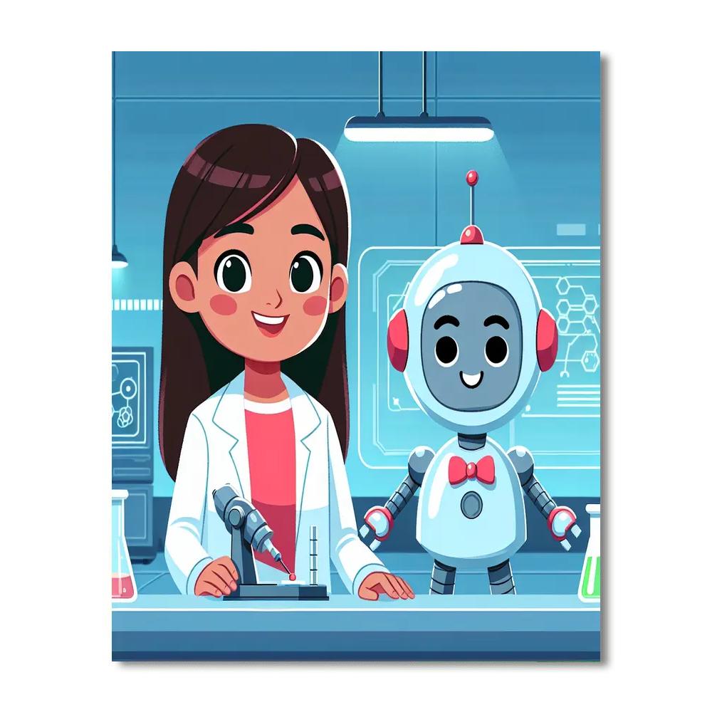 Robotic World Exploration Paint By Numbers Kits