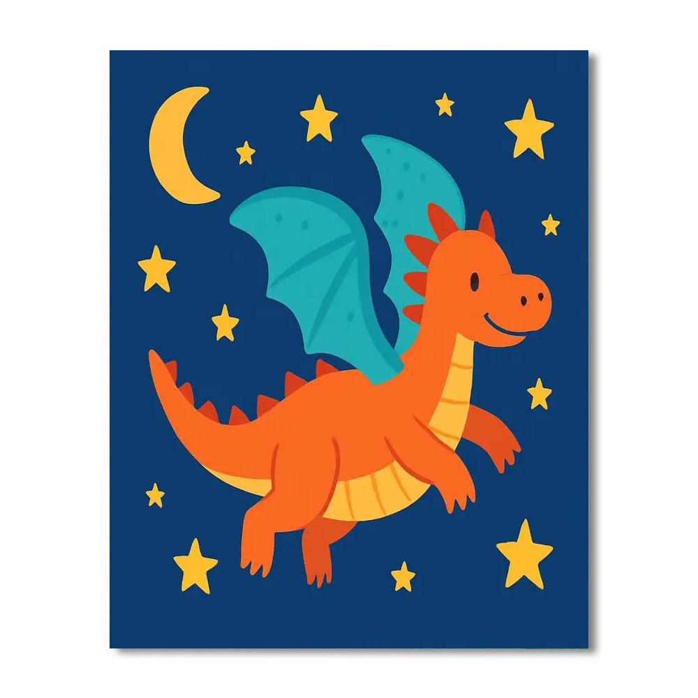 Magical Dragon's Tale DIY Paint By Numbers