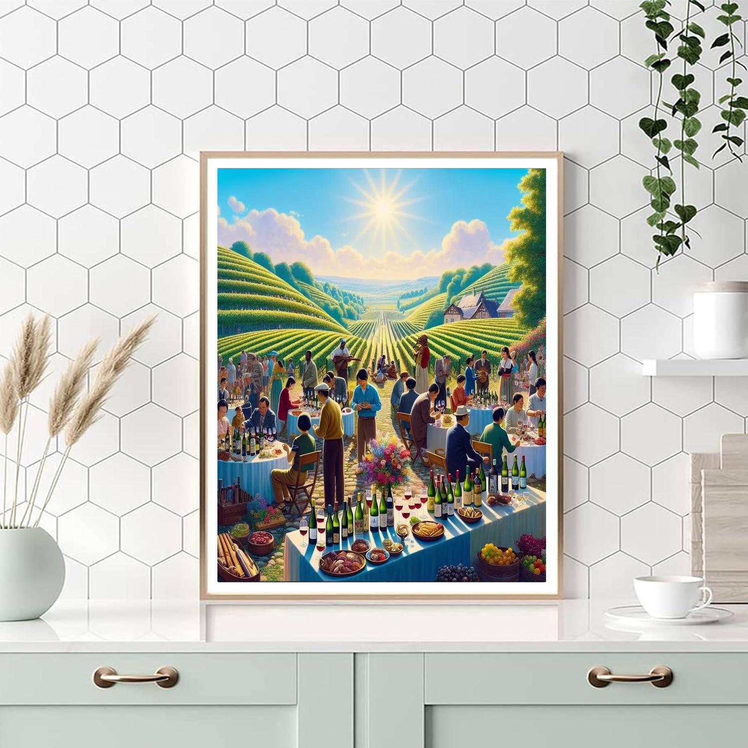 Fête De La Vigne - France Number Painting