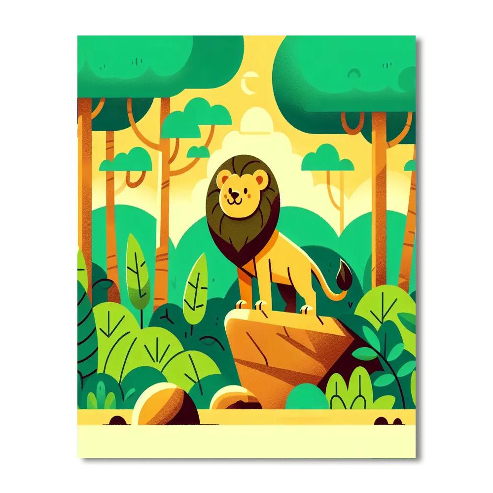King Of The Jungle Paint By Number