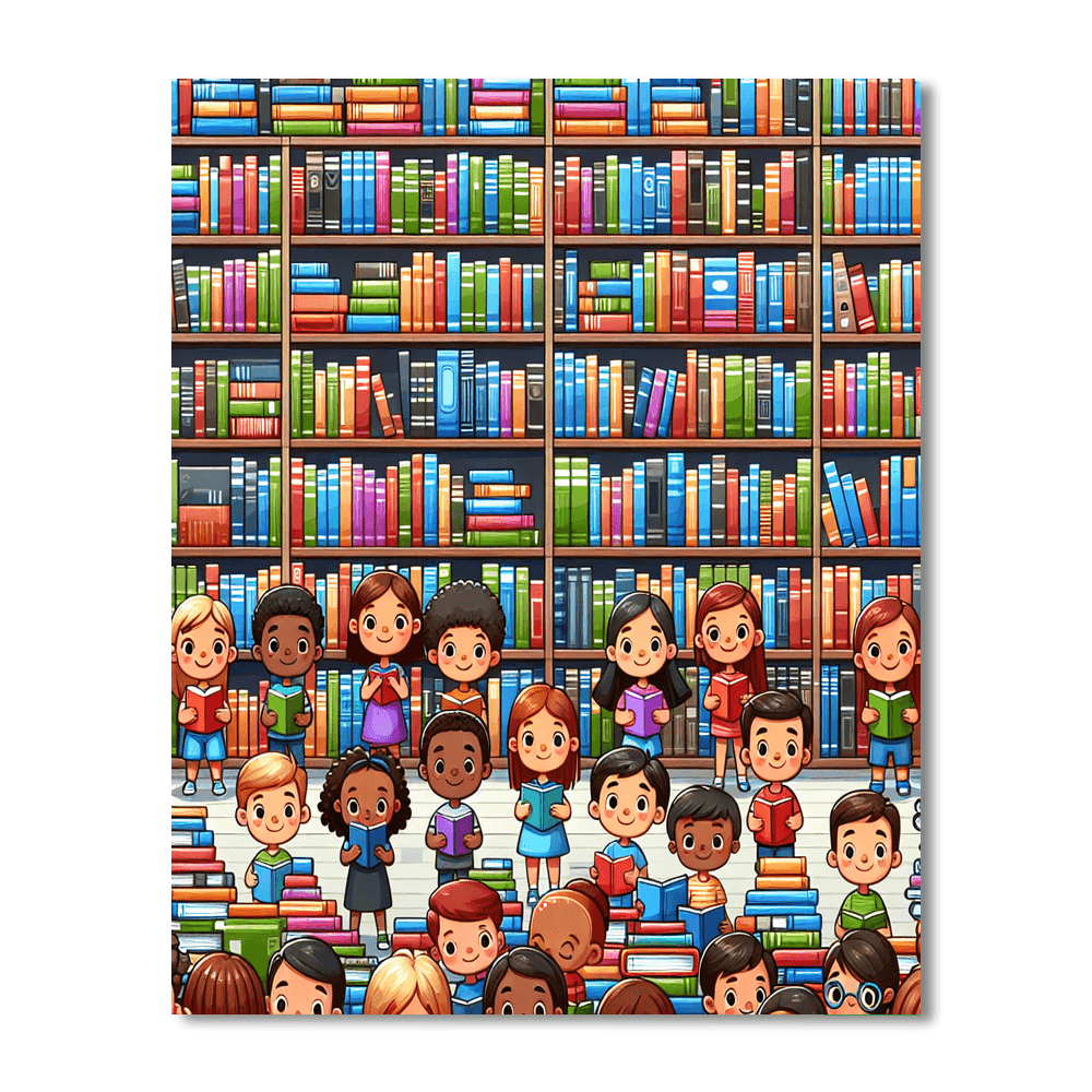 Enlightened Library Escape Paint By Numbers Kits