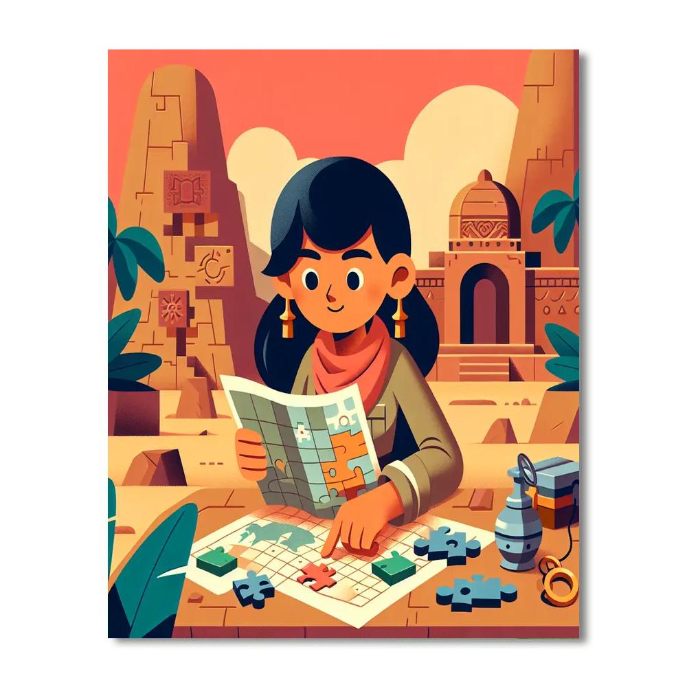 Explorer's Quest Paint By Numbers Art