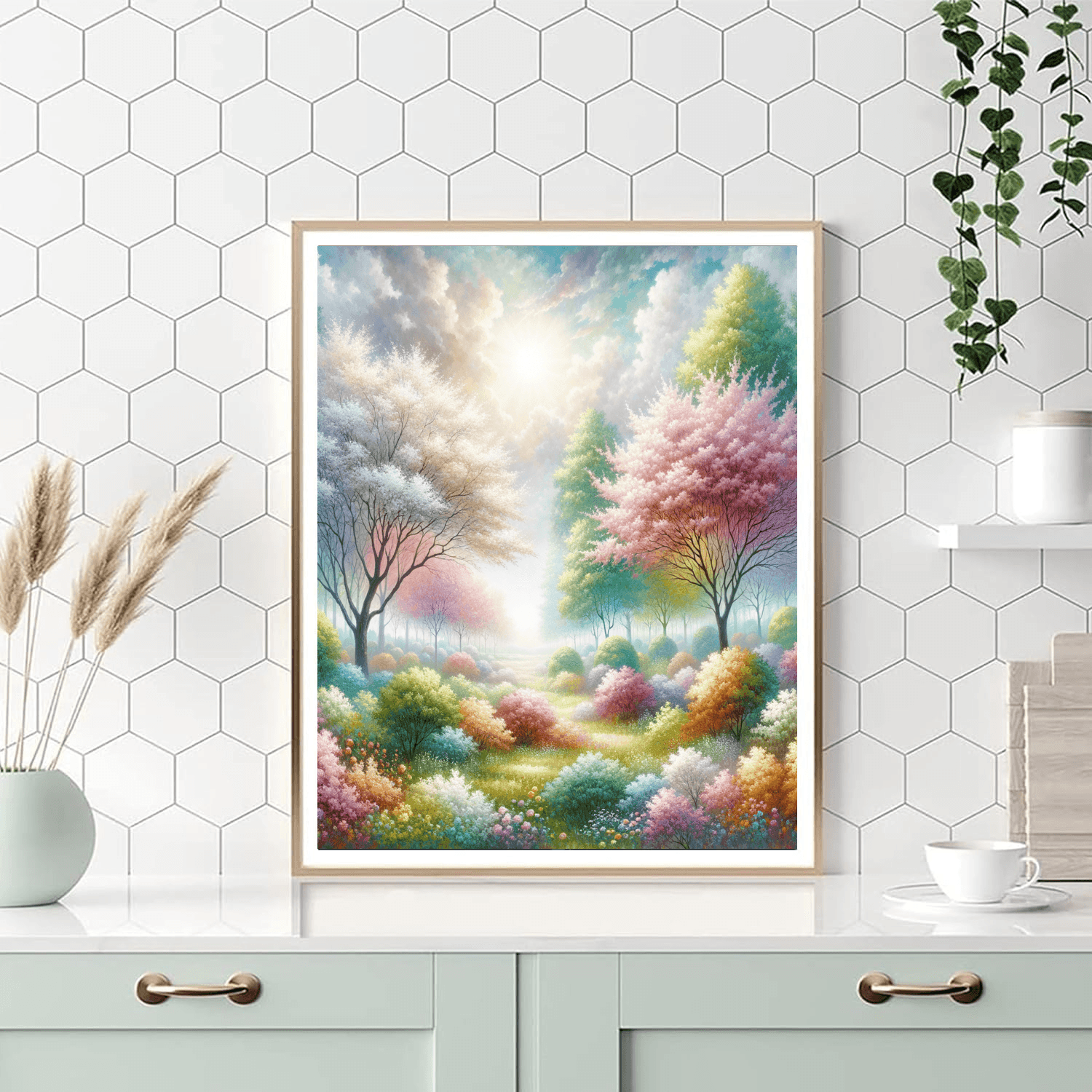 Blossoming Spring Awakening Paint By Numbers Art