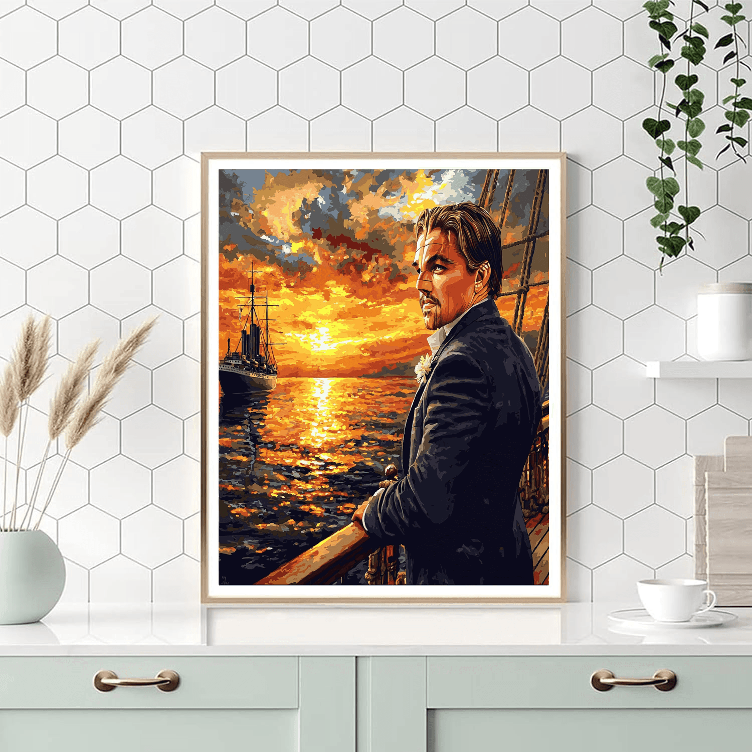 Leonardo Dicaprio: Navigating The Depths Of Cinema Paint By Number