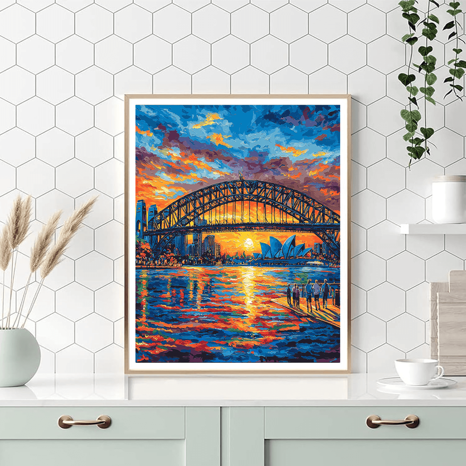 Harbour Bridge In Sydney DIY Paint By Numbers