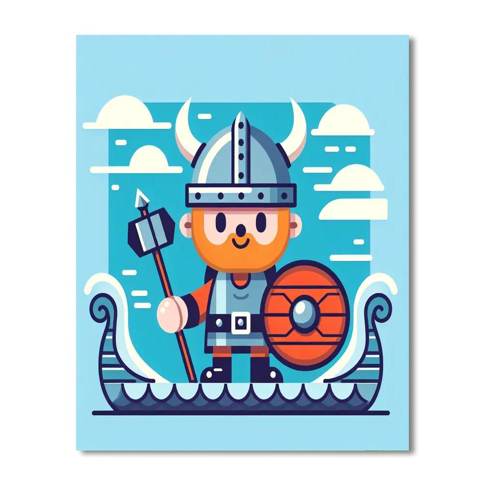 Valiant Viking Paint By Numbers Art