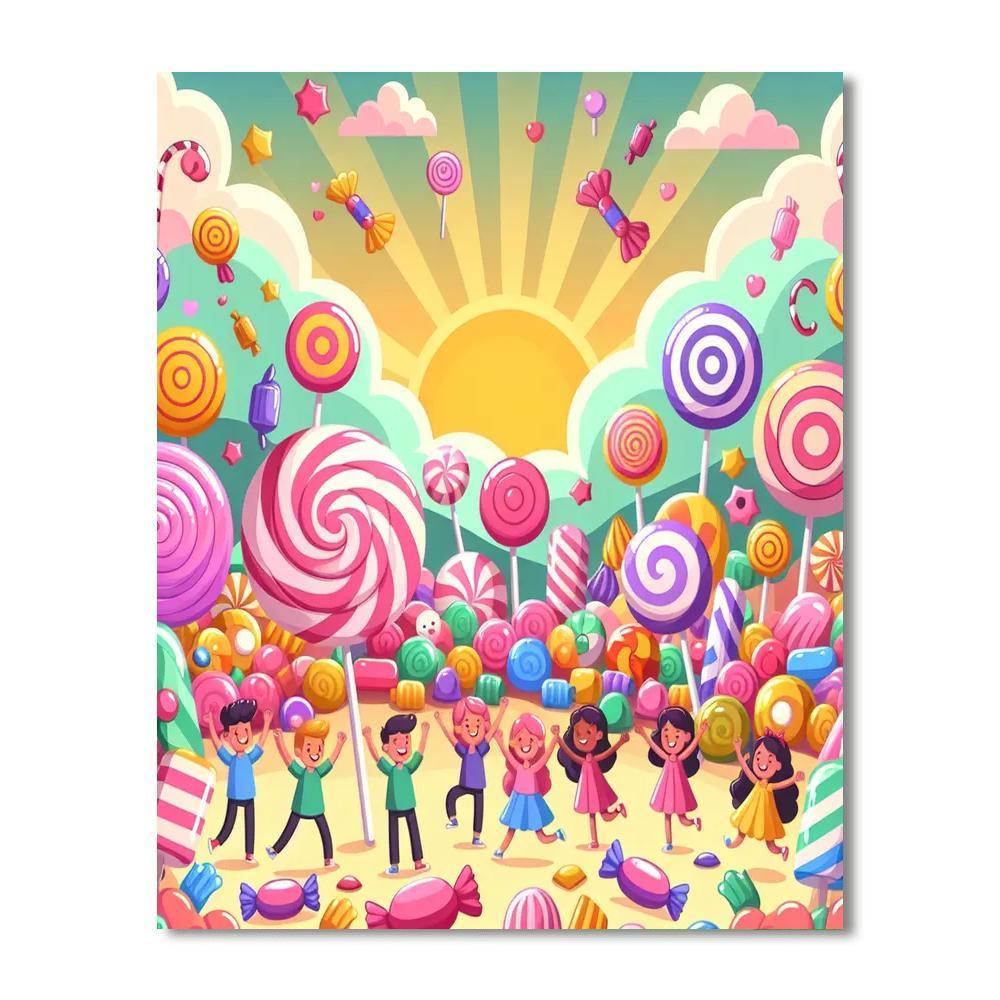 Exploring The Candy World Paint By Color
