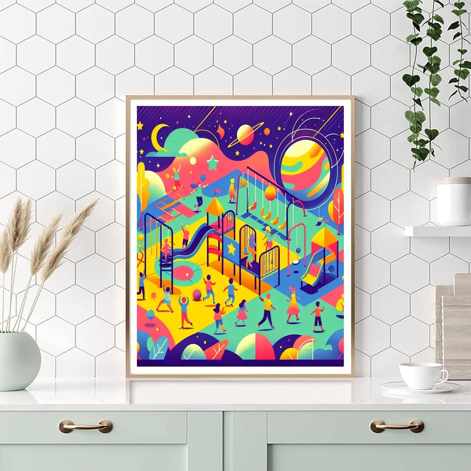 Cosmic Playground Adventure Paint By Color