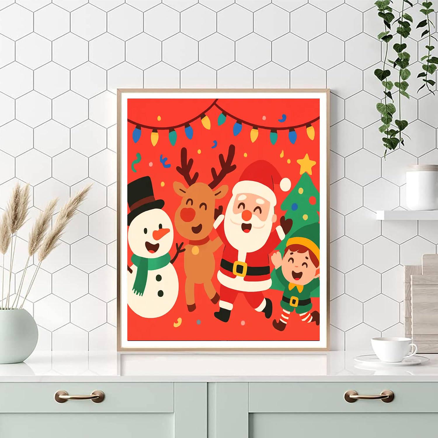 Joyful Holiday Festival Numbered Painting Kits
