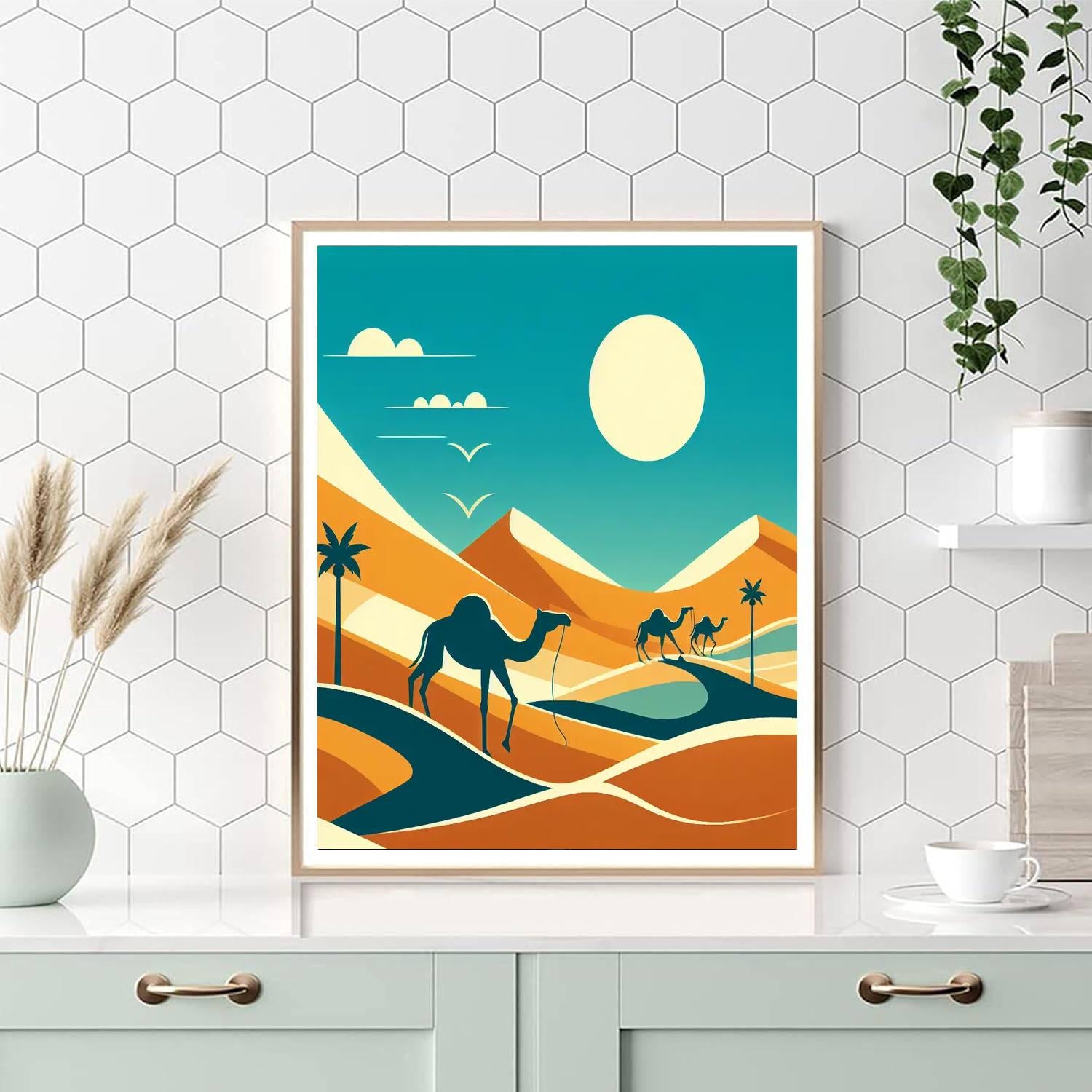 Journey Through The Desert Paint By Numbers Art