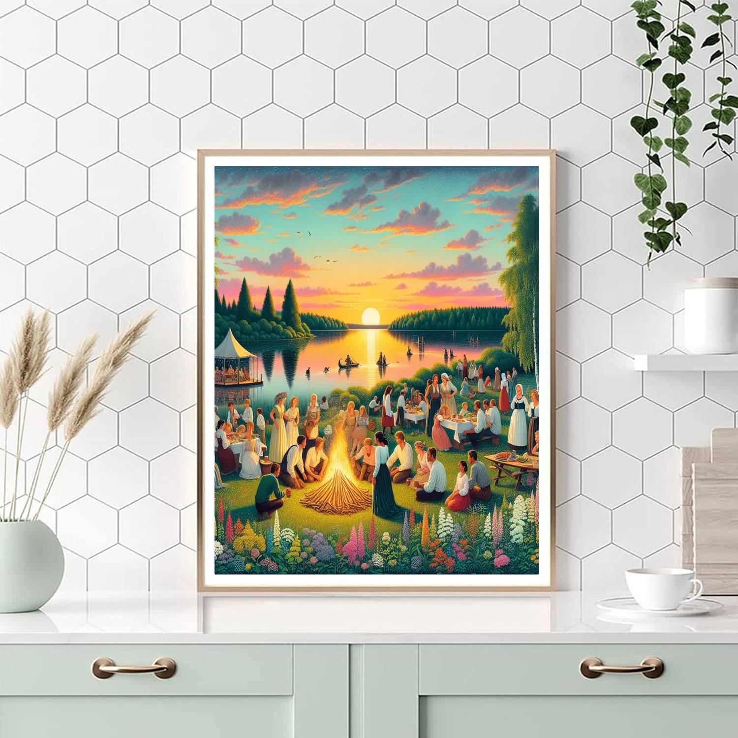 Juhannus Festival Paint By Numbers Art