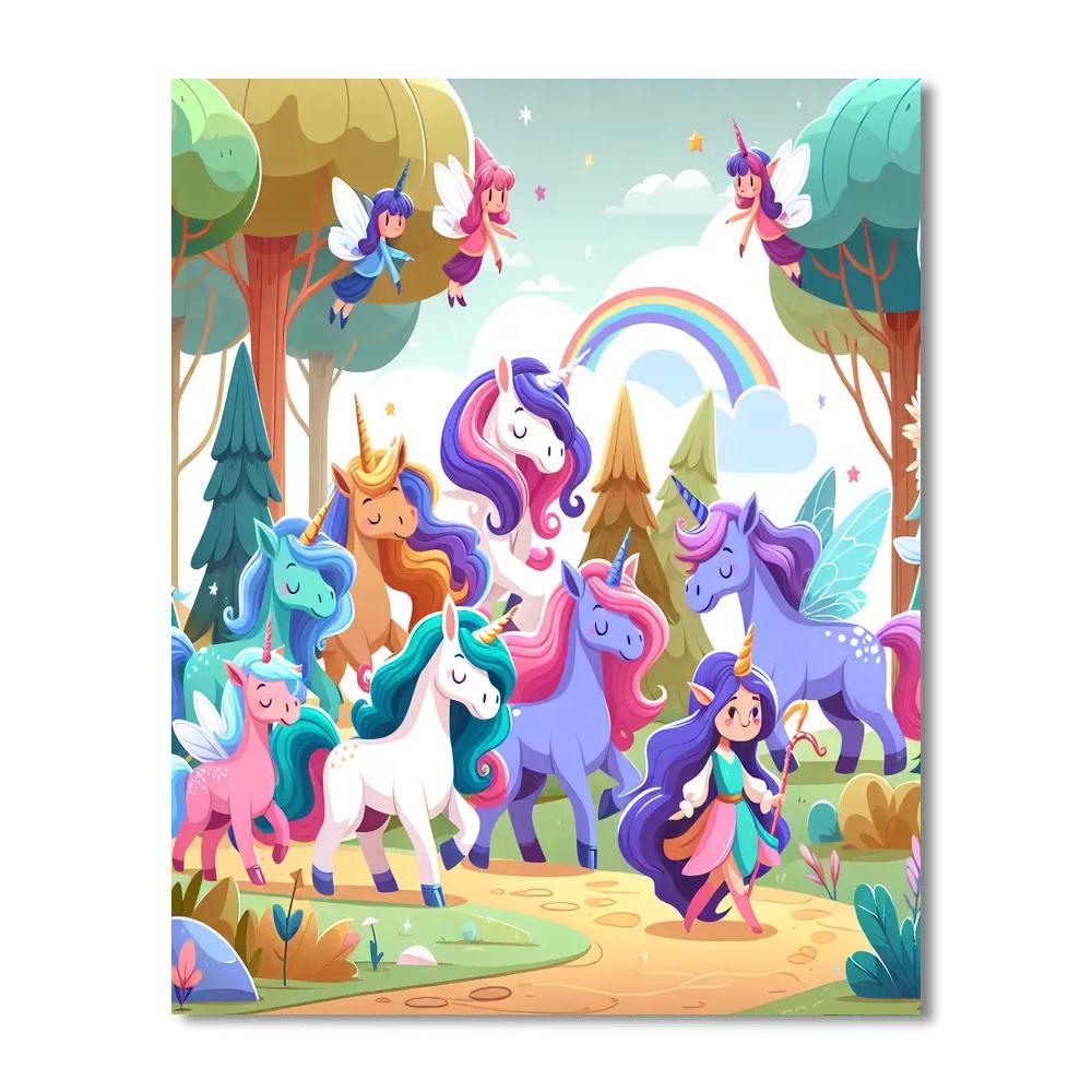 Unicorn Adventure Quest Paint By Numbers
