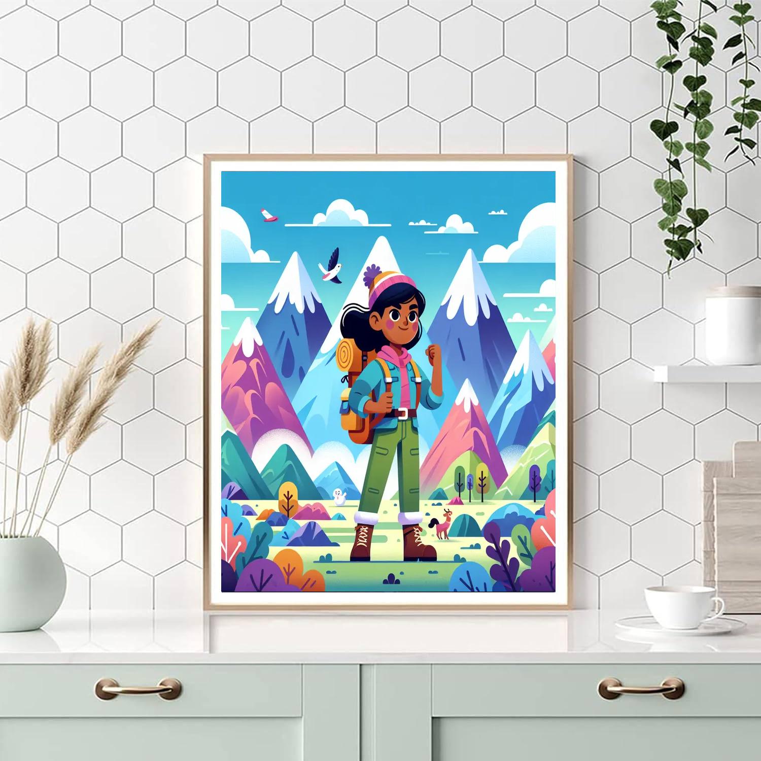 Mystery Mountain Expedition Painting Number Kit